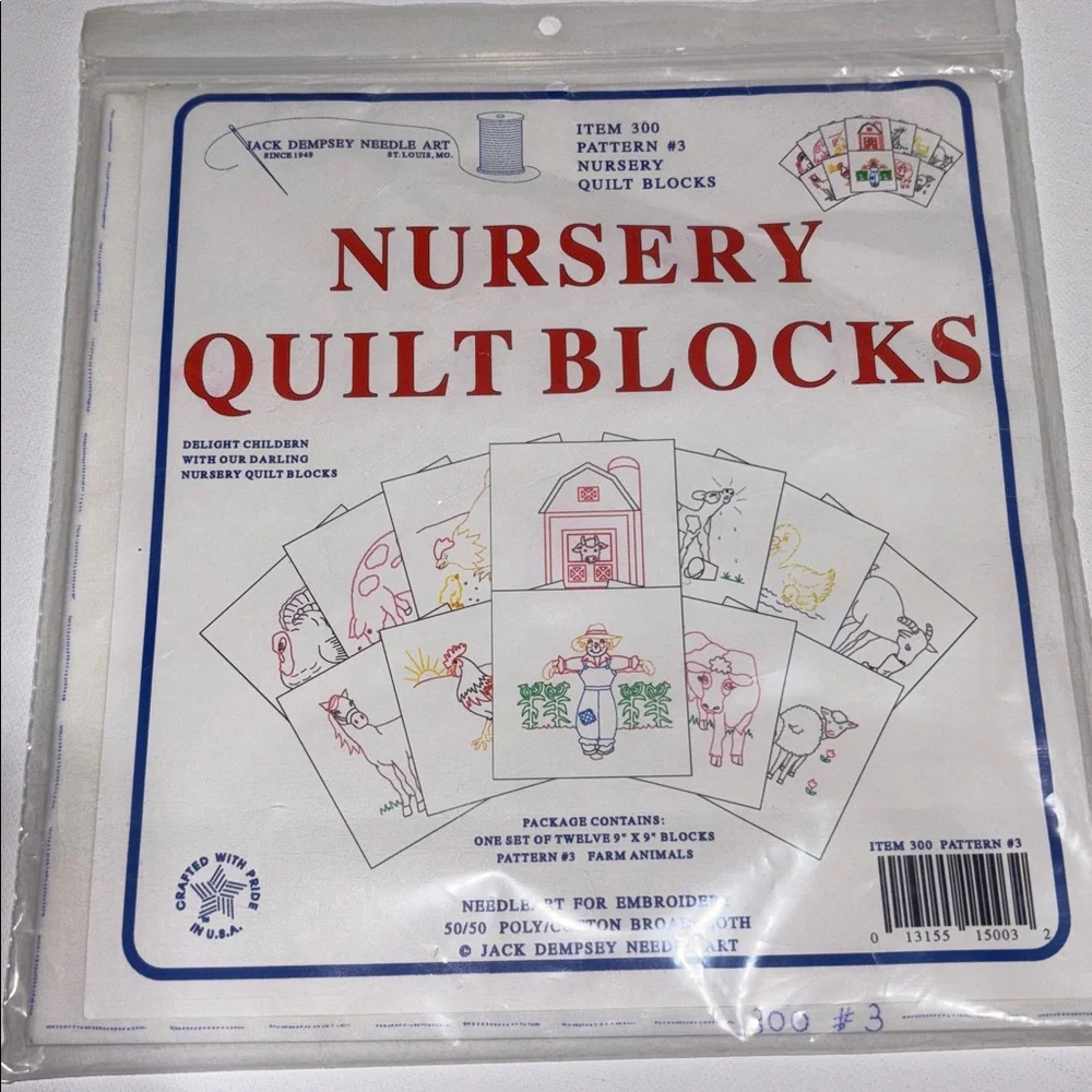 Jack Dempsey Needle Art Nursery Quilt Blocks patterns Nursery Quilt Blocks Set